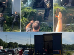 Haos în Constanța: un TIR a lovit în lanț mai multe mașini și un autobuz, apoi a fost oprit de polițiști