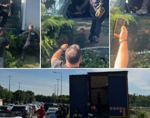 Haos în Constanța: un TIR a lovit în lanț mai multe mașini și un autobuz, apoi a fost oprit de polițiști